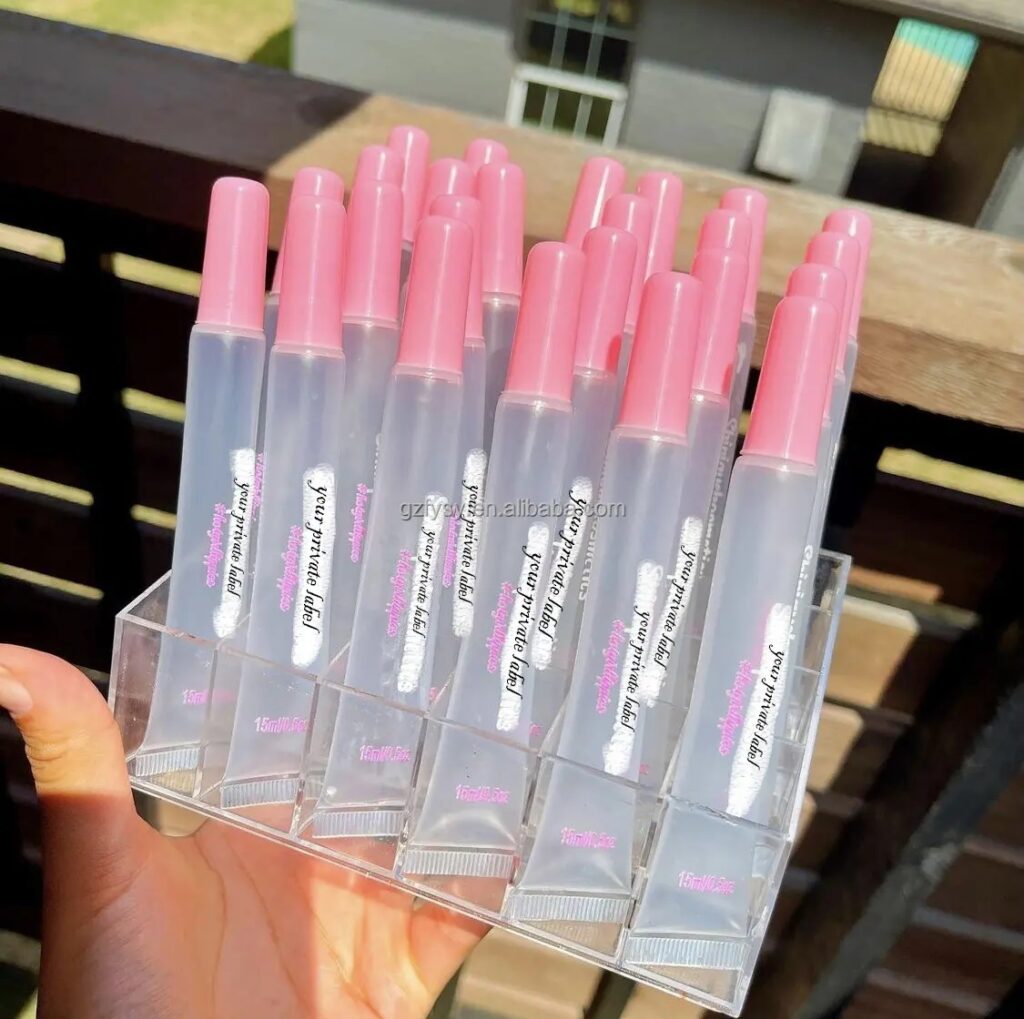squeeze lip gloss tube