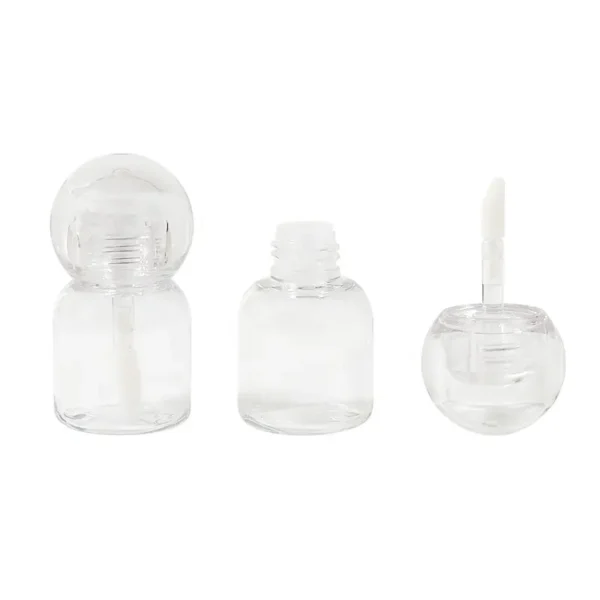 transparent 5ml glass lipgloss tubes
