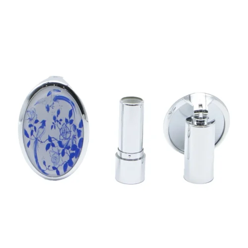 lipstick tube packaging with oval shape mirror