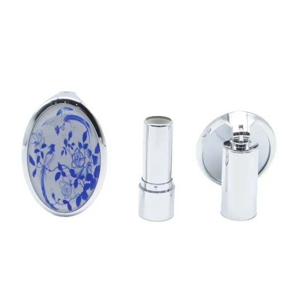 lipstick tube packaging with oval shape mirror