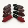 5 sides shape brown red lipstick tube empty
