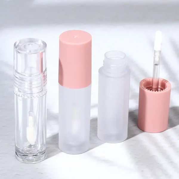 Empty 3ml pink lipgloss tube