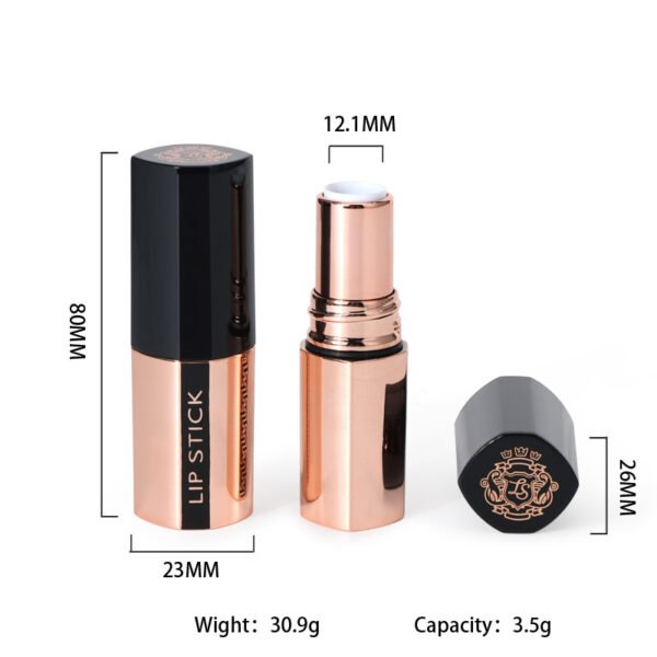 3.5g sealing spiral lipstick gloss tubes push up 5