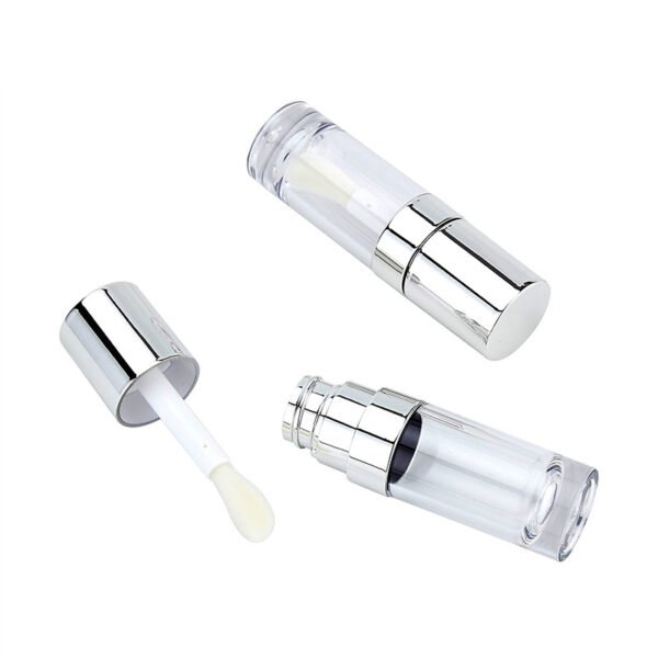 8ml transparent silver lipgloss tubes 1