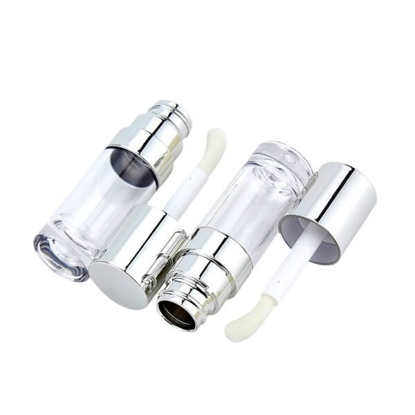 8ml transparent silver lipgloss tubes 2