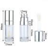8ml transparent silver lipgloss tubes 4