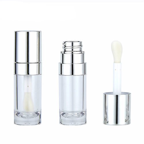 8ml transparent silver lipgloss tubes