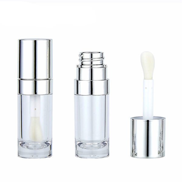 8ml transparent silver lipgloss tubes
