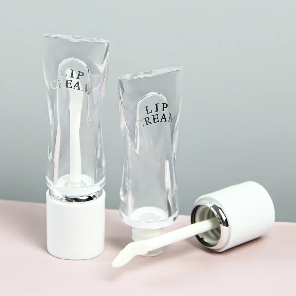 Special shape clear lipgloss wand tubes