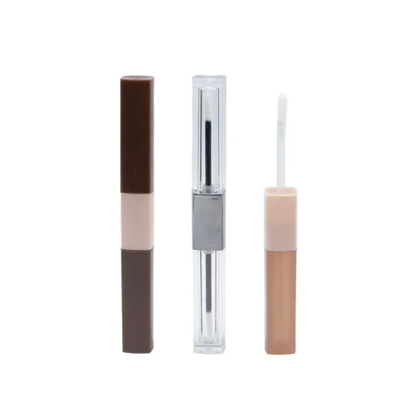 double head lipgloss tubes with box