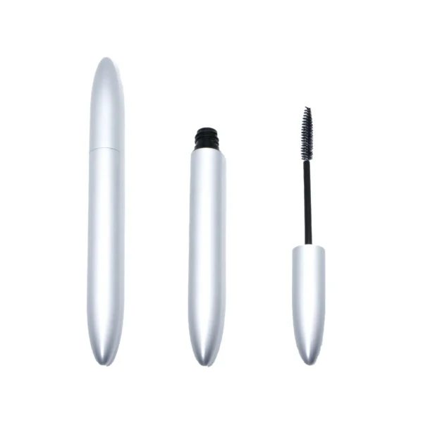 aluminium mascara tube with brush