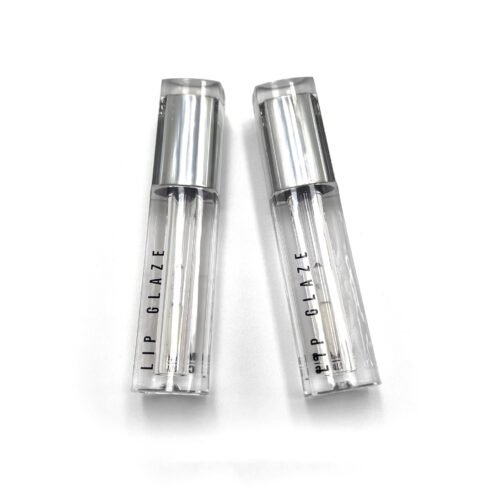 square silver top lipgloss tubes