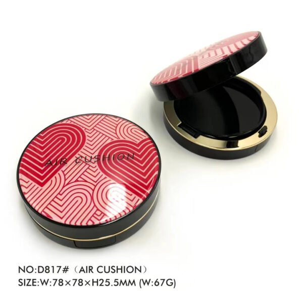 crystal square bb air cushion case empty compact powder case plastic foundation container cosmetics packaging 3