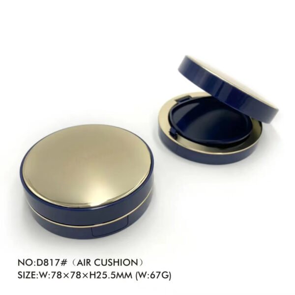 crystal square bb air cushion case empty compact powder case plastic foundation container cosmetics packaging 4