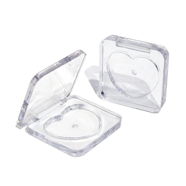 square heart shape pan eyeshadow case powder blusher case 5