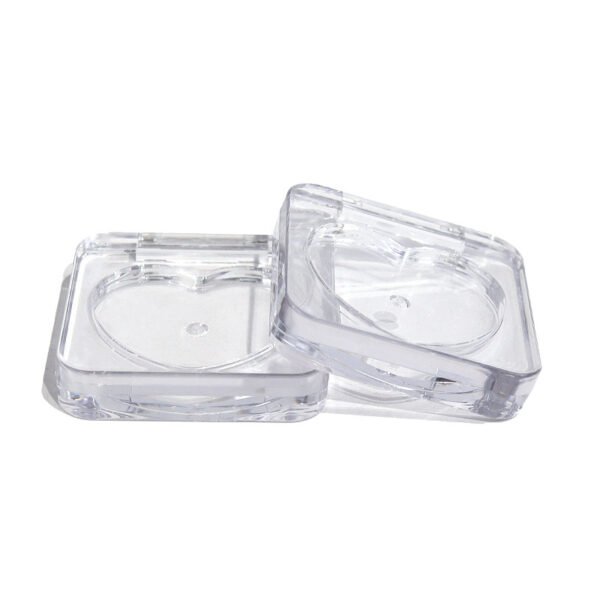 square heart shape pan eyeshadow case powder blusher case 6