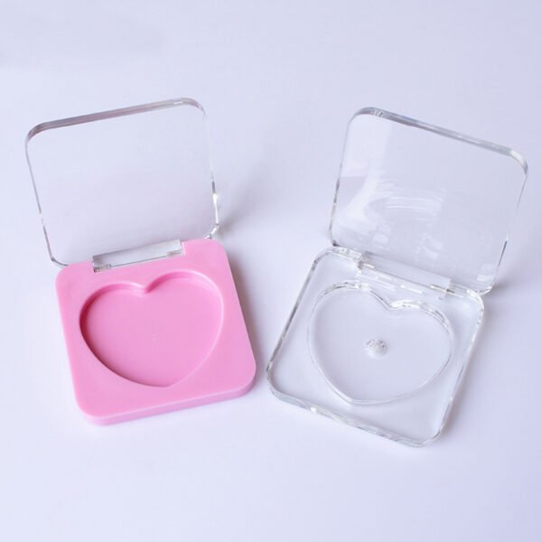 square heart shape pan eyeshadow case powder blusher case 9